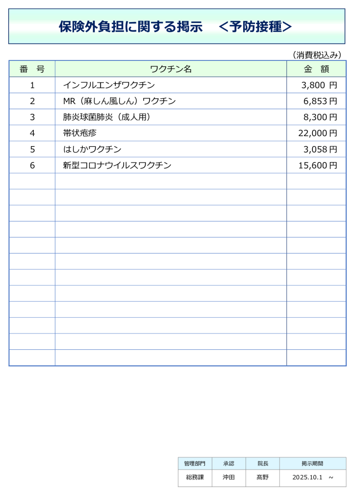 ワクチン等