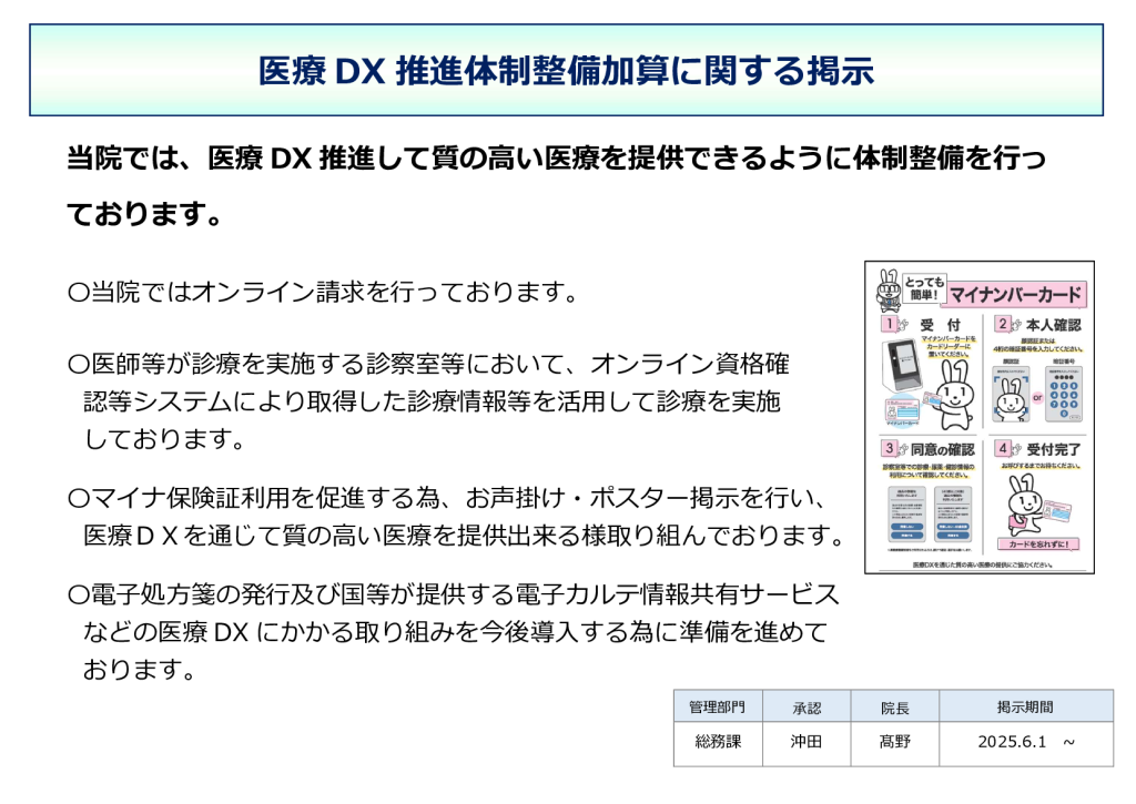 医療DX推進体制整備加算